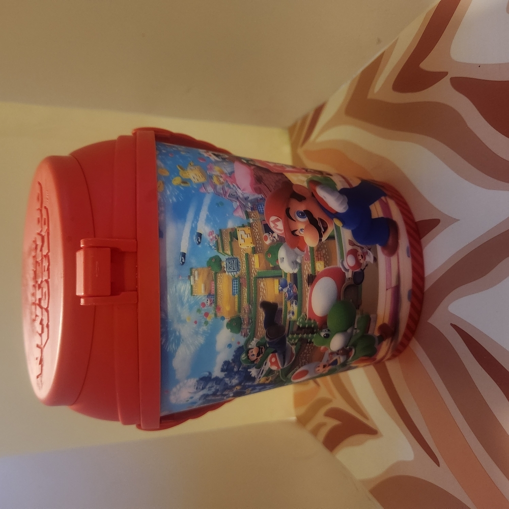 Nintendo Red Kids Toy Storage Bin